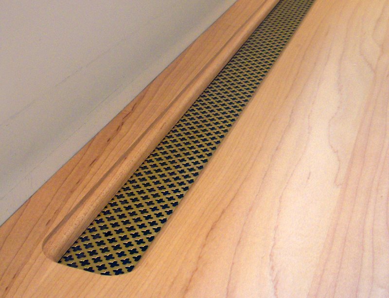 Brass Perforated Desk Grille